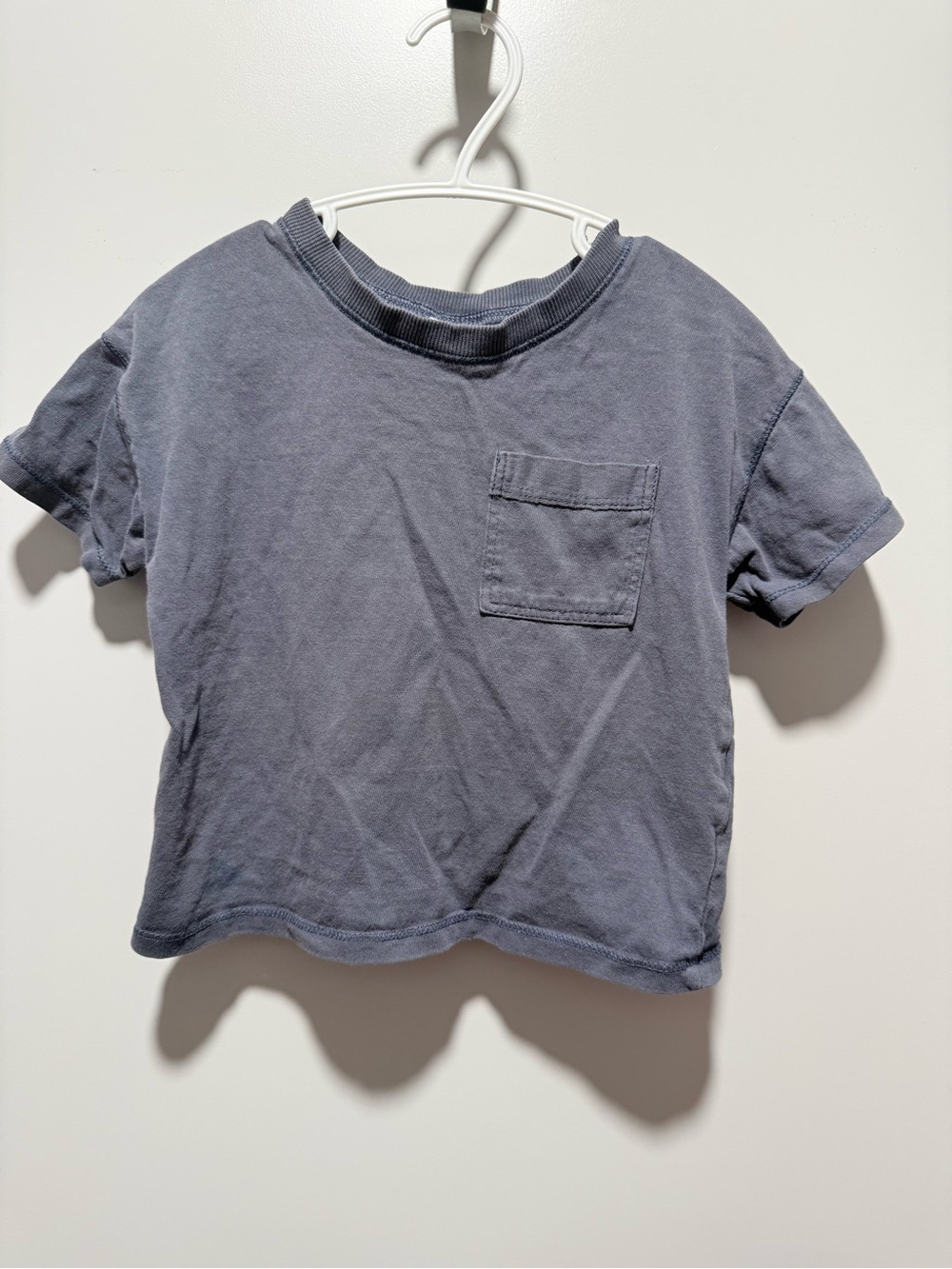 💛4/$20 Zara Short Sleeve Pocket Tee - Slate Blue